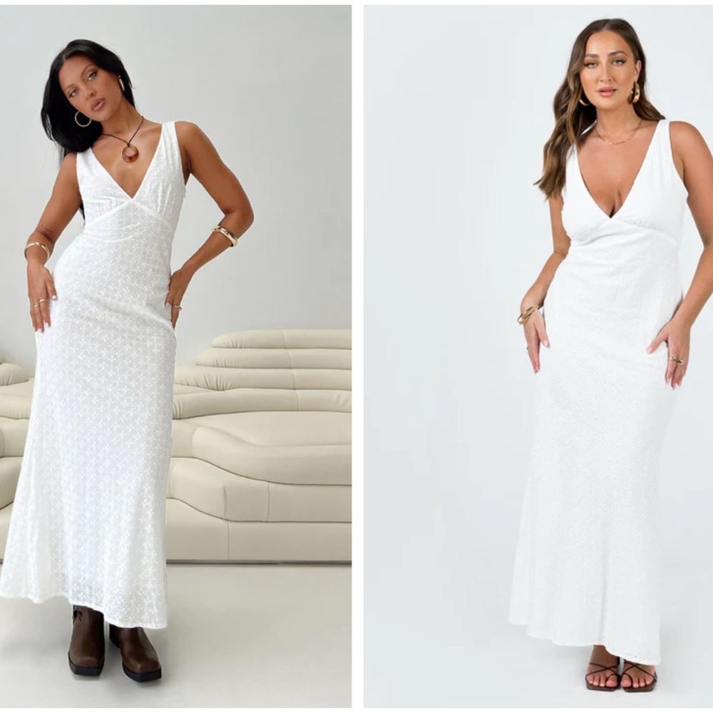 NELLIE MAXI DRESS WHITE